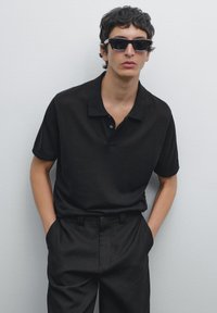 Massimo Dutti - Polo - black Immagine in miniatura 1