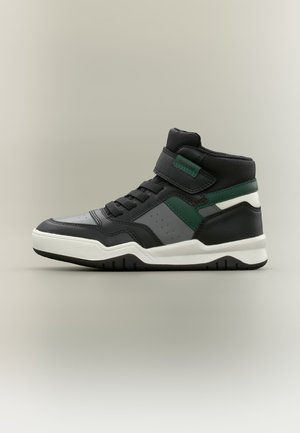 Geox, PERTH BOY - Baskets montantes - black/green