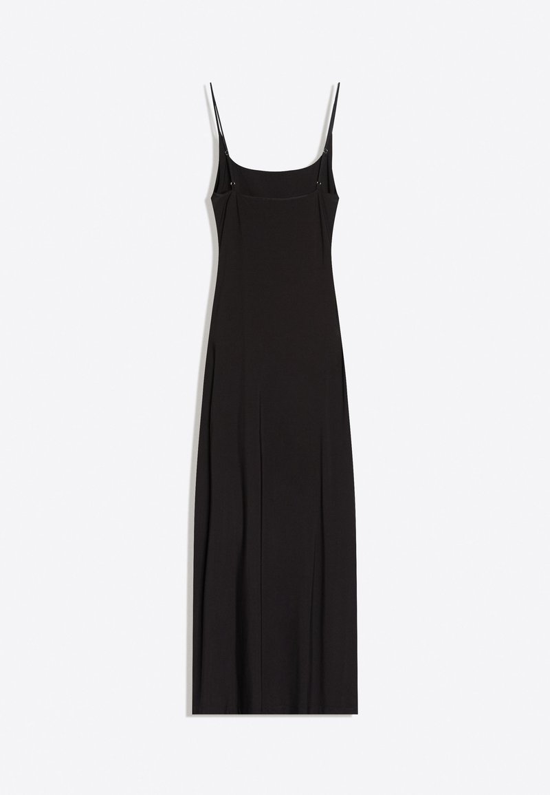 bershka black midi dress GATHERED STRAP 01017714 - Shift dress - Size:US size 10 ASTEE Garze Backless Maxi Dress