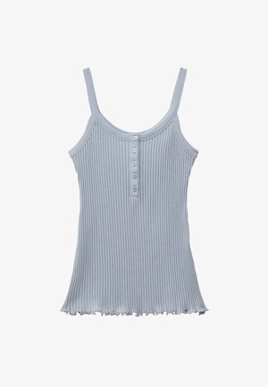 & OTHER STORIES, & OTHER STORIES SCALLOPED TANK TOP - Top - light grey