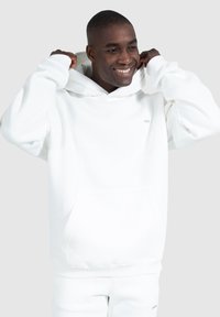 Smilodox DAWSON OVERSIZED HOODIE - Jersey con capucha - white