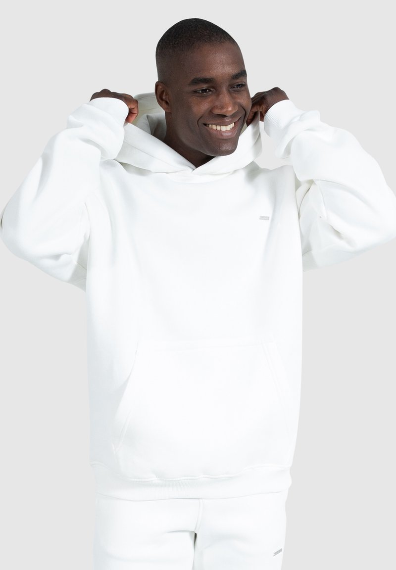 Smilodox DAWSON OVERSIZED HOODIE - Jersey con capucha - white