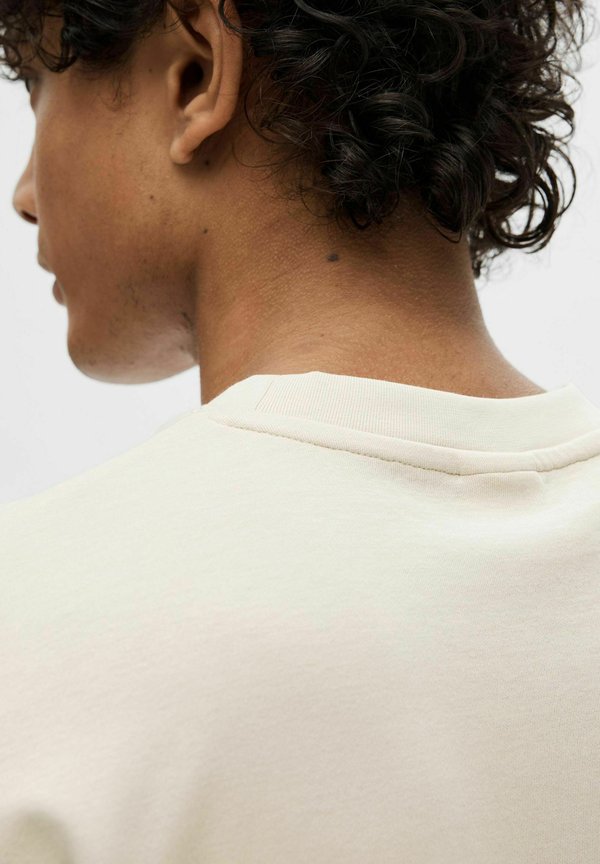 SLH LOOSE OSCAR O NECK TEE - Basic T-shirt - oatmeal3