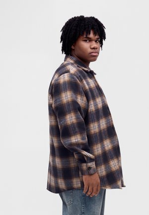 Jack & Jones, JJESOHO OLLIE OVERSHIRT LS SN PLS - Лятно яке - Blue