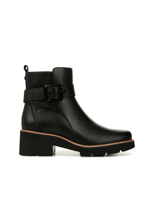 Stivaletti Donna Valleverde 47523 In Pelle - Tacco Grosso, Chiusura Con Cerniera, Suola In Gomma, Colori Nero O Marrone