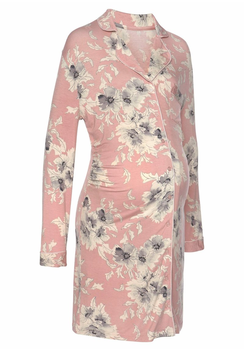LASCANA VIVANCE DREAMS MATERN - Camisa de dormir - rosa-geblümt