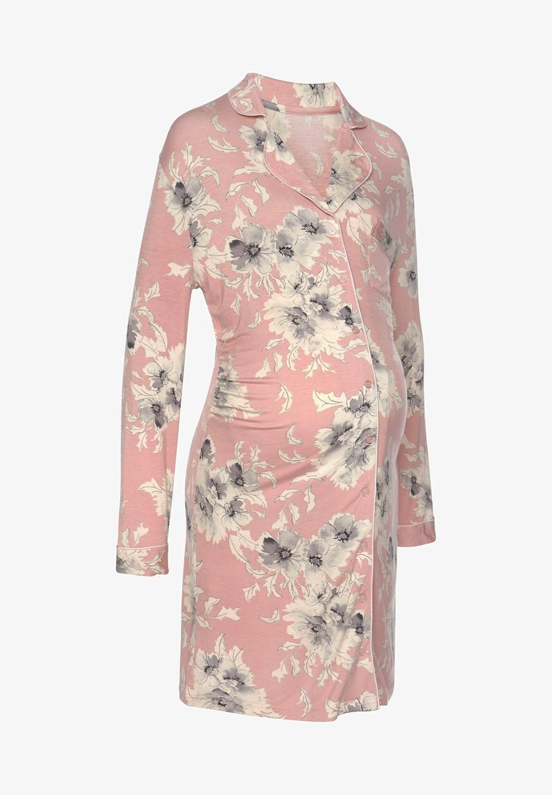 LASCANA VIVANCE DREAMS MATERN - Camisa de dormir - rosa-geblümt