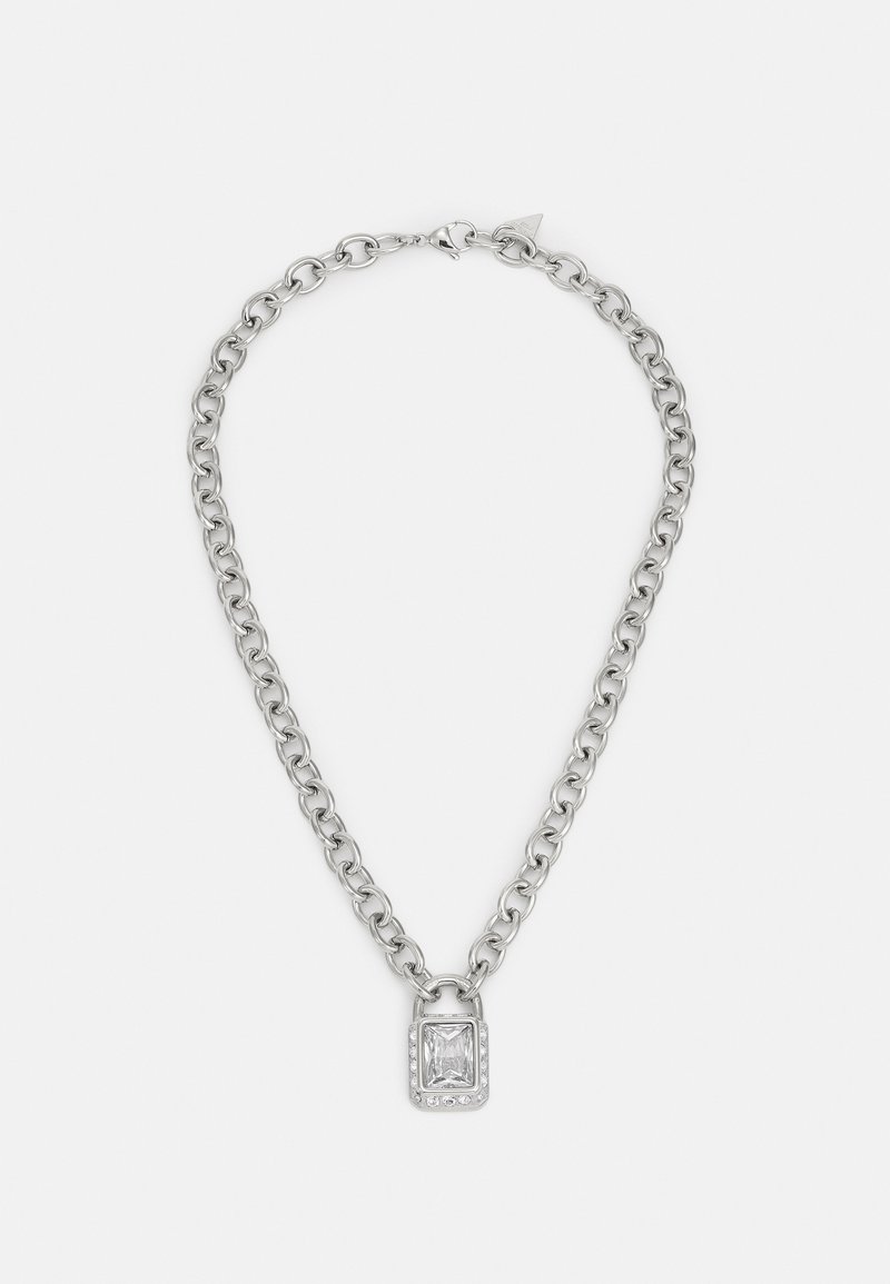 Guess SHINY PADLOCK Necklace silvercoloured Zalando.co.uk