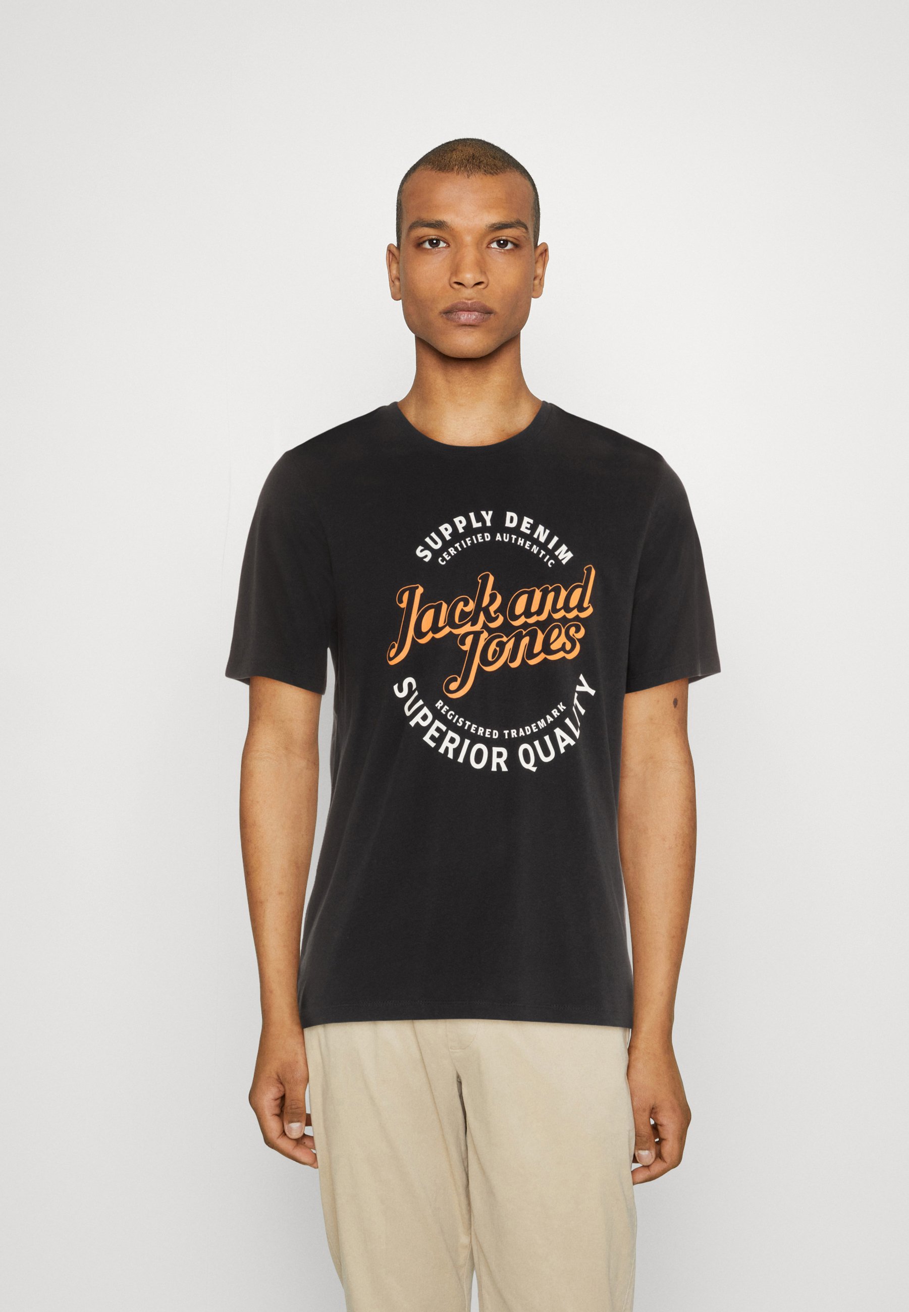 JACK & JONES Herren T-Shirt Jjelogo – Kurzarm, Rundhals, Basic Im 2-Farb-Set