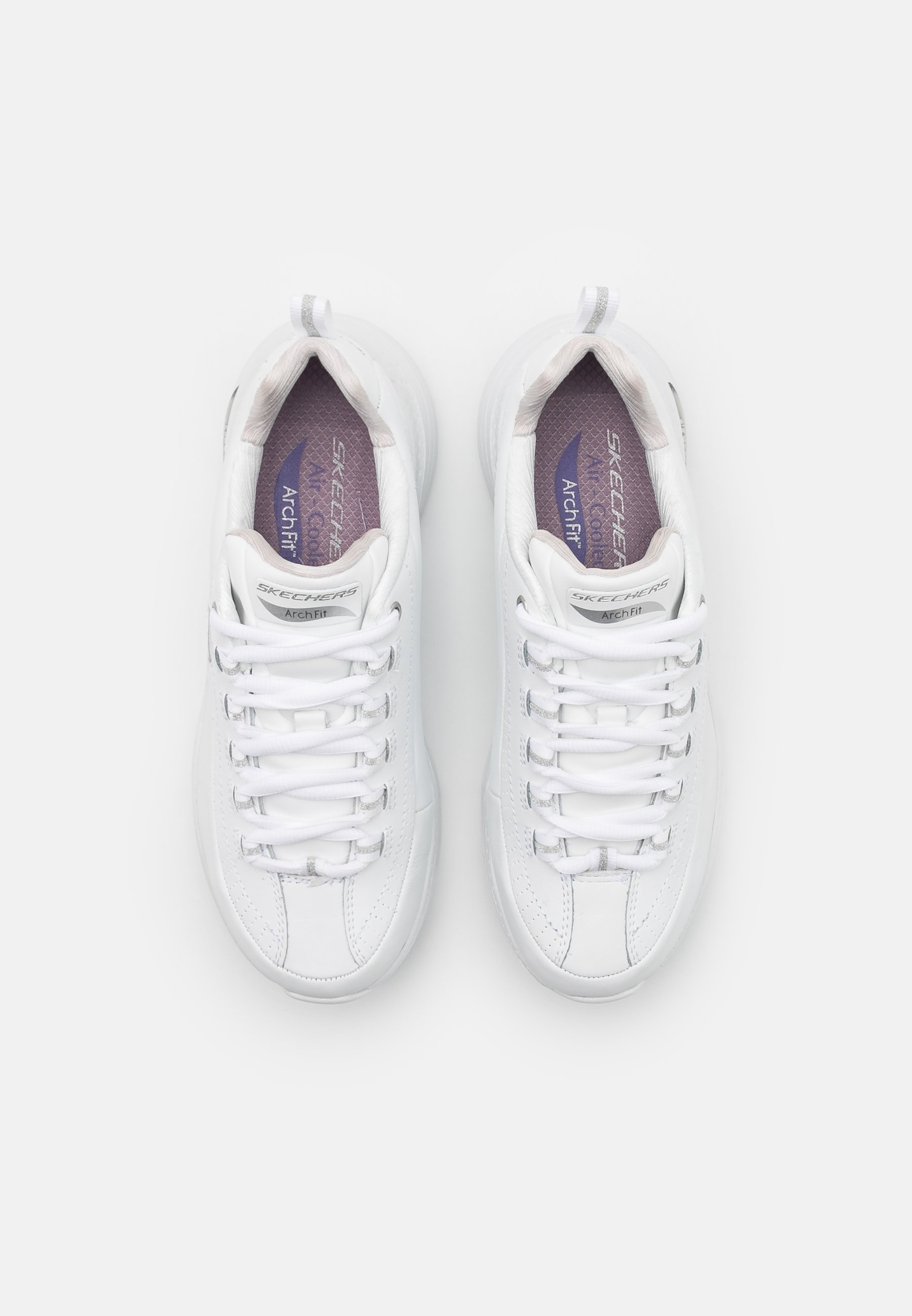 Skechers Sport ARCH FIT - Sneakers laag - white/silver/wit - Zalando.nl