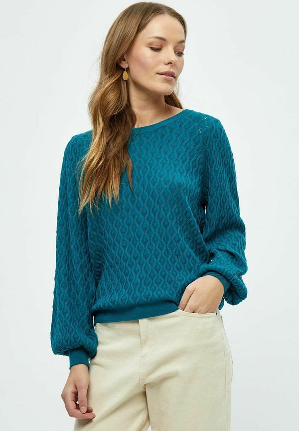 PCROSALIA PUFF SLEEVE  - Strickpullover - ocean depths