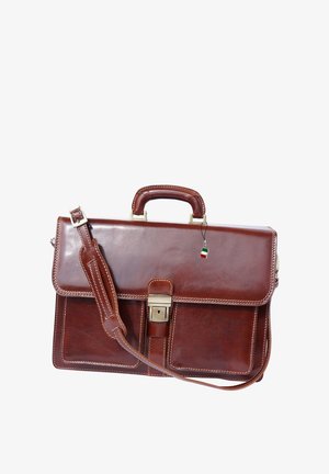 DrachenLeder Aktetas - braun