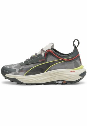 VOYAGE NITRO 3 - Zapatillas de trail running - mineral gray active red lime pow