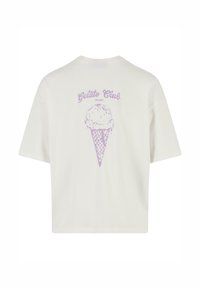 PROHIBITED ICE CREAM TEE - Topper langermet - white