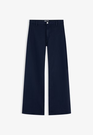 Tommy Hilfiger, WIDE LEG WASHED ESSENTIAL - Wide leg - dark night navy