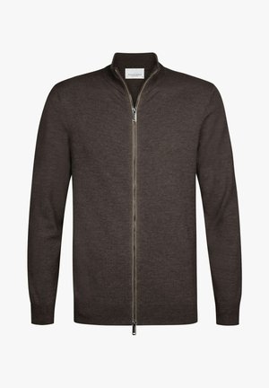 PROFUOMO, PROFUOMO CARDIGAN FULL ZIP - Cardigan - brown