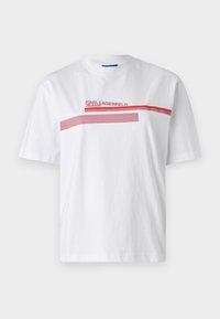 PLACED LOGO TEE - Triko s potiskem - white