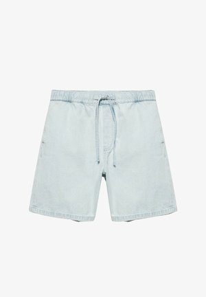 PULL&BEAR, RELAXED FIT DENIM - BERMUDA SHORTS - Shorts di jeans - light blue
