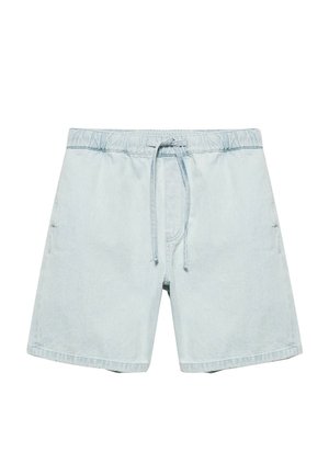 PULL&BEAR, RELAXED FIT DENIM - BERMUDA SHORTS - Short en jean - light blue