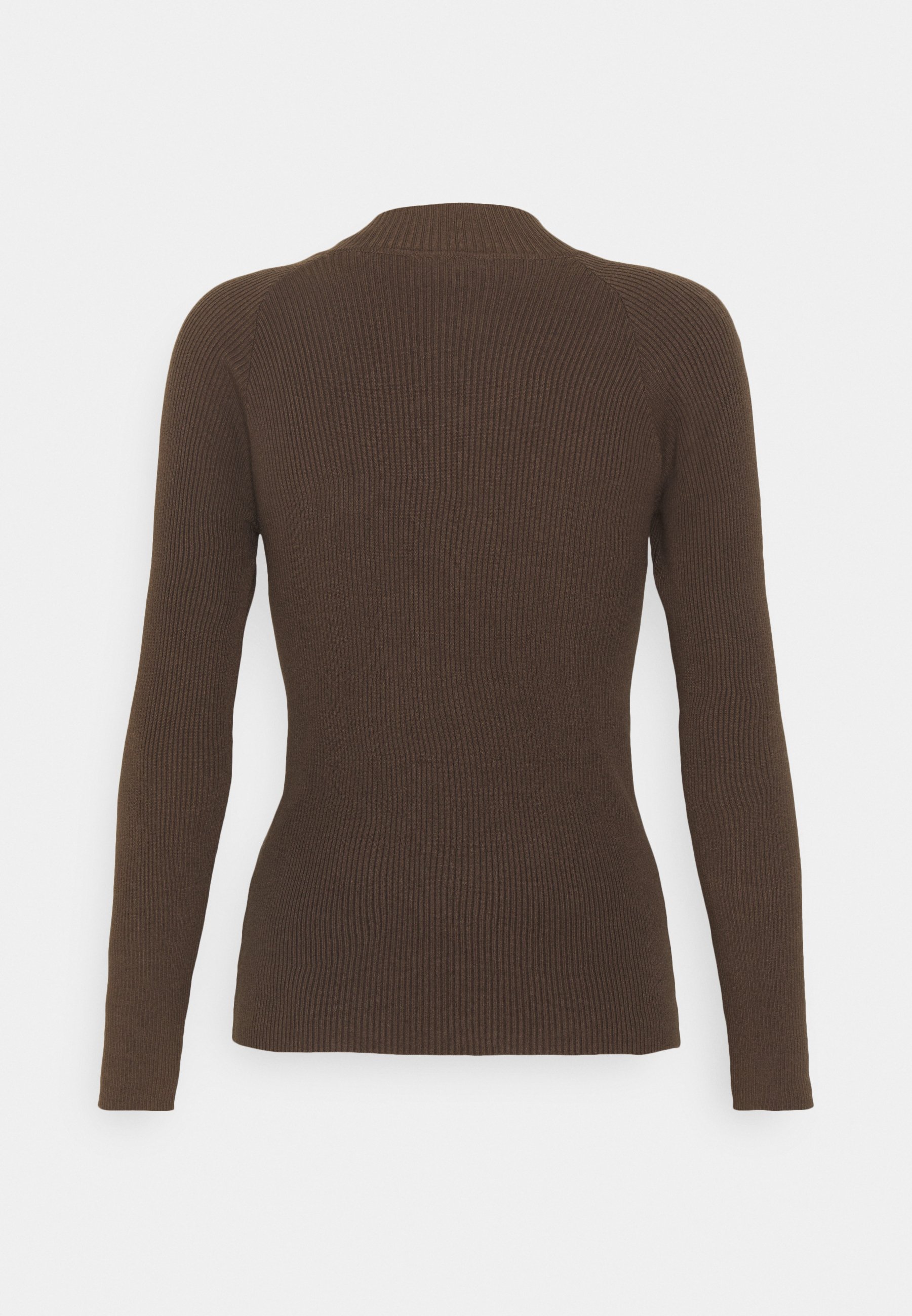 JDY JDYPLUM BUTTON Strikkegenser chocolate brownbrun BUTTON DETAIL BRUN GENSER | Hoyer.no