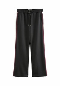 Next SIDE STRIPE JOGGERS - Träningsbyxor - black white