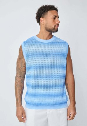 DÉBARDEUR À RAYURES - Pullover - bleu