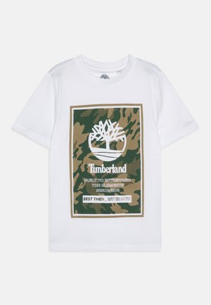 SHORT SLEEVES TEE - T-shirt imprimé - white/green