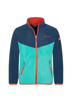 TROLLKIDS, KIDS OPPDAL JACKET XT UNISEX - Fleece jacket - mystic blue blue coral