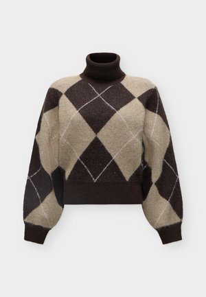 Vero Moda, VMDARLA ROLLNECK PULLOVER - Πουλόβερ - chocolate torte/silver mink/parfait pink