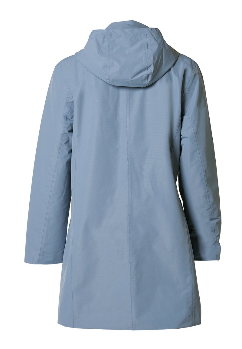 Damen Parkas | Swept by Danwear Regenjacke / wasserabweisende Jacke grey blue print/hellblau - KB16328 Damen Parkas | Swept by Danwear Regenjacke / wasserabweisende Jacke grey blue print/hellblau - KB16328