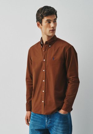Next, REGULAR FIT - LONG SLEEVE OXFORD SHIRT . - Hemd - tobacco orange