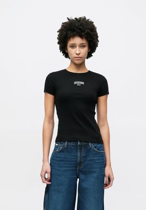EMBRO SLIM TEE - T-shirt con stampa - jet black