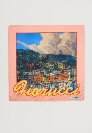 POSTCARD PRINT SCARF UNISEX - Lakats - multi-coloured