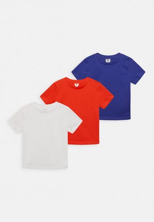 3 PACK UNISEX - Camiseta básica - wht/red/blue