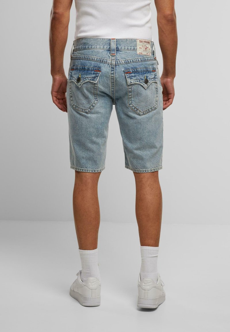 True Religion RICKY FLAP LIGHT FRAY HEM - Denim shorts - light 