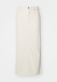 SIDE SLIT MAXI SKIRT - Jupe longue - ecru
