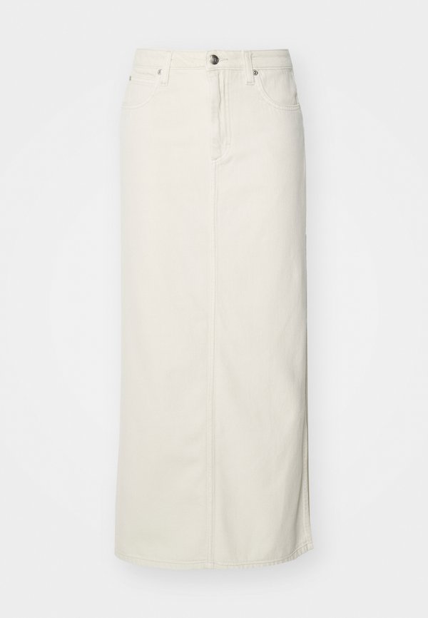 SIDE SLIT MAXI SKIRT - Maxi skirt - ecru4
