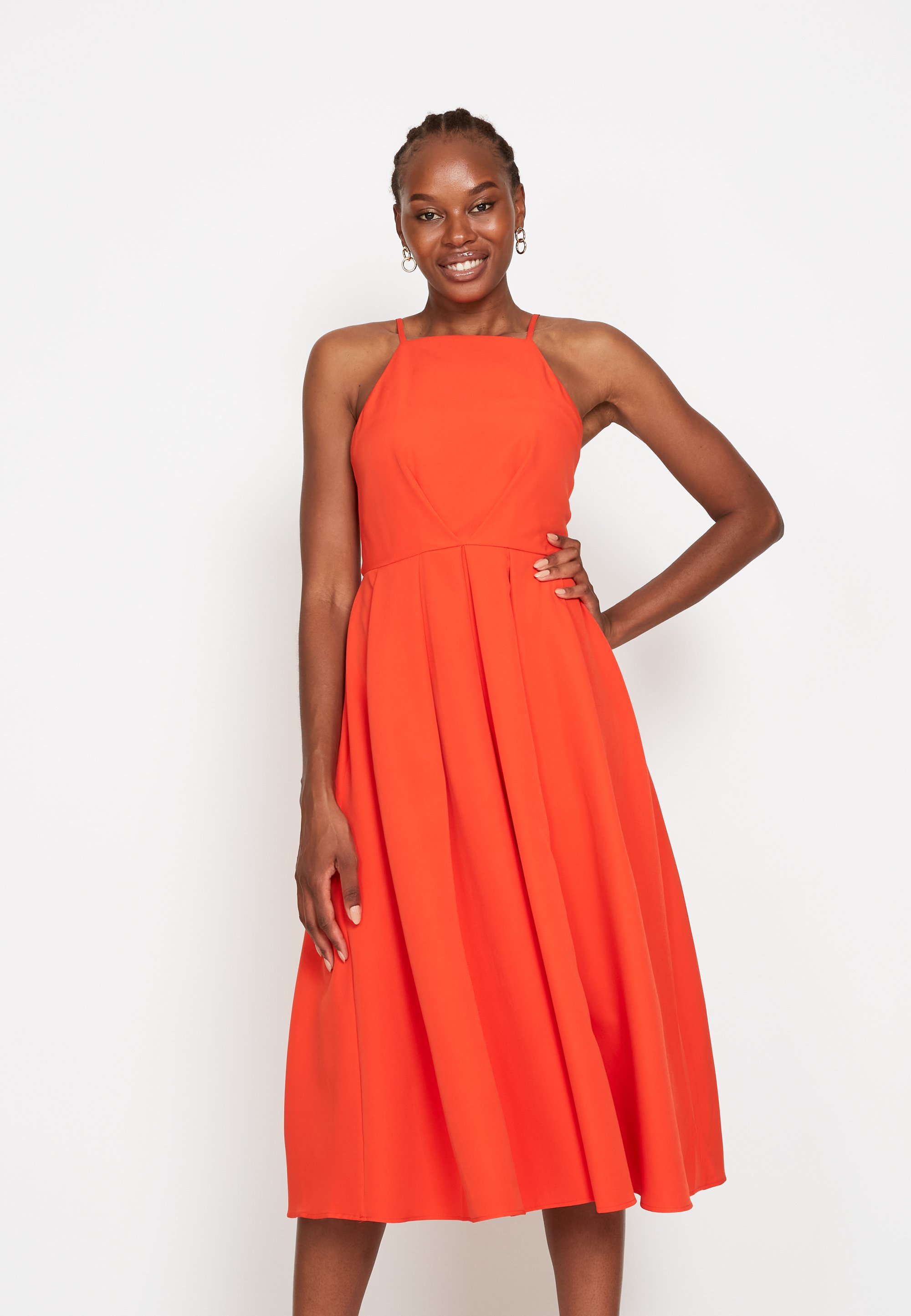 True Violet STRAPPY MIDI DRESS - Vestito elegante - orange/arancione -  Zalando.it