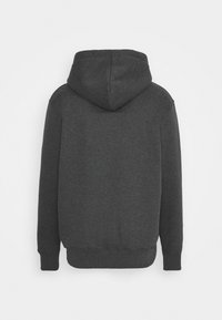 Alpha Industries BASIC HOODY SMALL LOGO - Felpa con cappuccio - charcoal heather/white