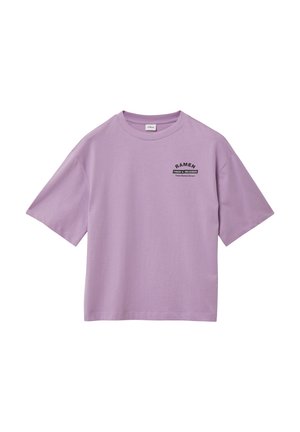 MIT FRONT- UND RÜCKENPRINT - Print T-shirt - lavendel