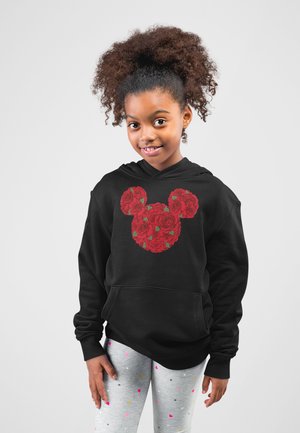 Disney MICKEY CLASSIC VALENTINE S DAY MOUSE ROSES - Hoodie - black