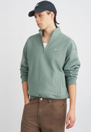 SOLO QUARTER - Sportinis megztinis - clay green/white