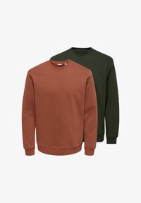 Non sélectionné, orange/grün