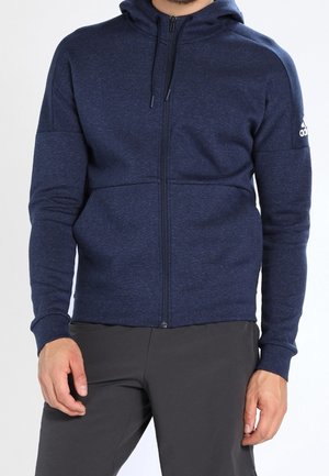 Sweater met rits - mottled blue