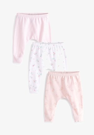 3 PACK - Leggings - Trousers - white pink