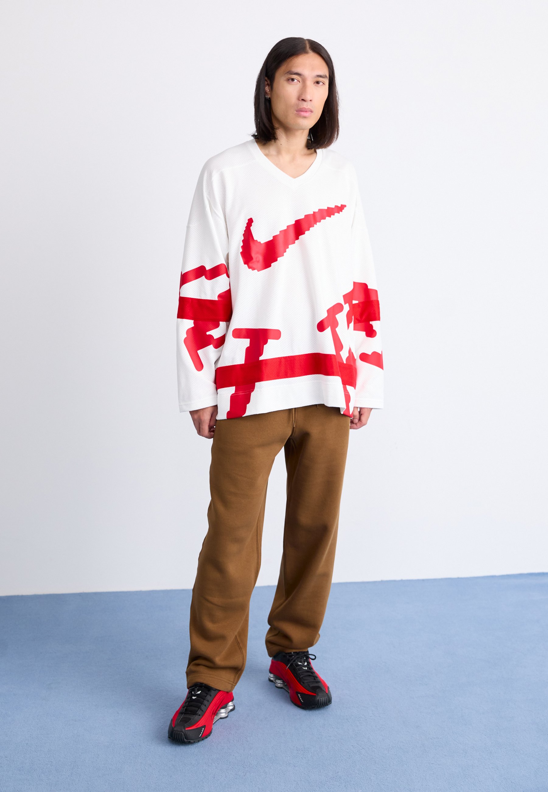 Nike Sportswear CLUB HOCKEY NEO - Long sleeved top - white