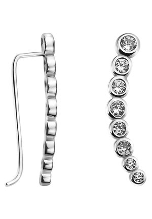 CURVED - Øreringe - silver coloured