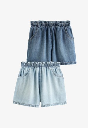 Next, REGULAR FIT - PULLON SHORTS 2 PACK - Lühikesed teksad - light wash mid wash denim