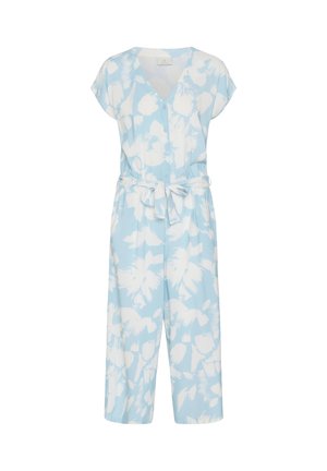 Kaffe, KAMIRA PLAIN WEAVE PRINTED - Jumpsuit - dusty blue chalk flowers
