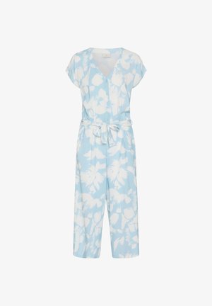 Kaffe, KAMIRA PLAIN WEAVE PRINTED - Jumpsuit - dusty blue chalk flowers
